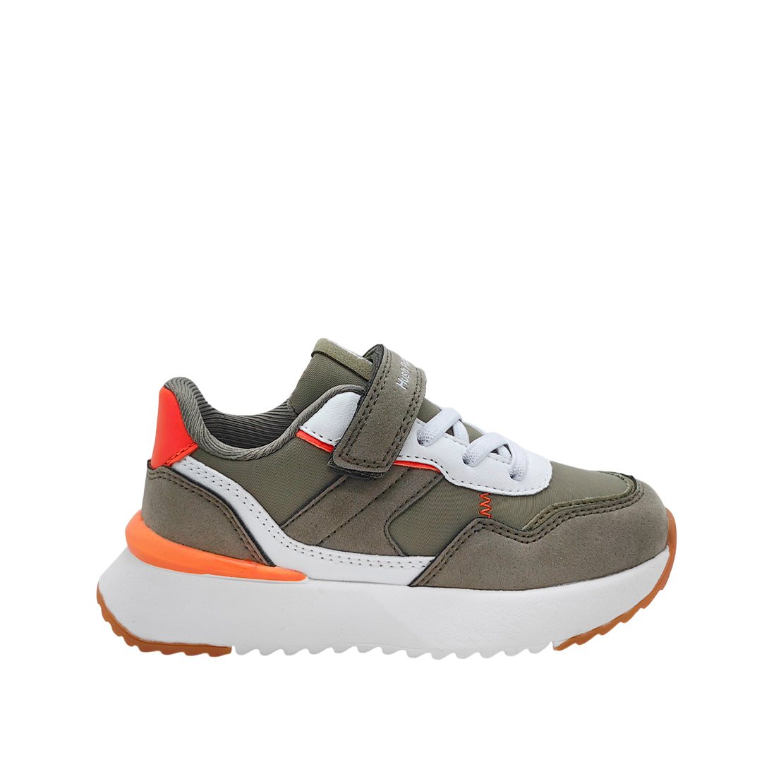 Tennis Elliot para niño color olivo