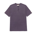 Camisa Polo Burnout Henley para hombre color morado