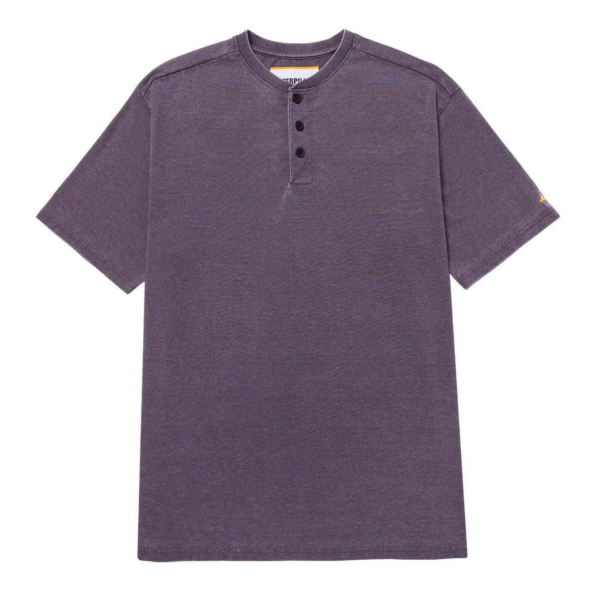 Camisa Polo Burnout Henley para hombre color morado