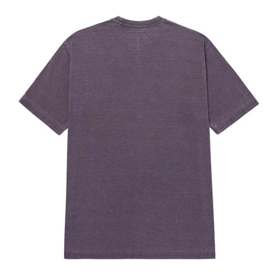 Camisa Polo Burnout Henley para hombre color morado