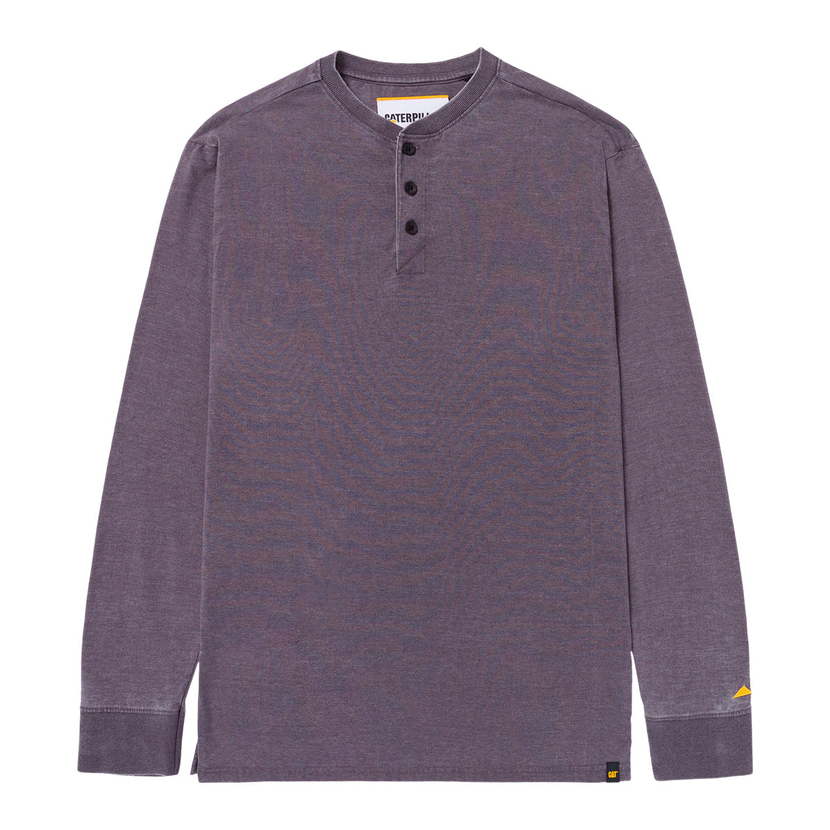 Camisa Polo Burnout Henley para hombre color morado