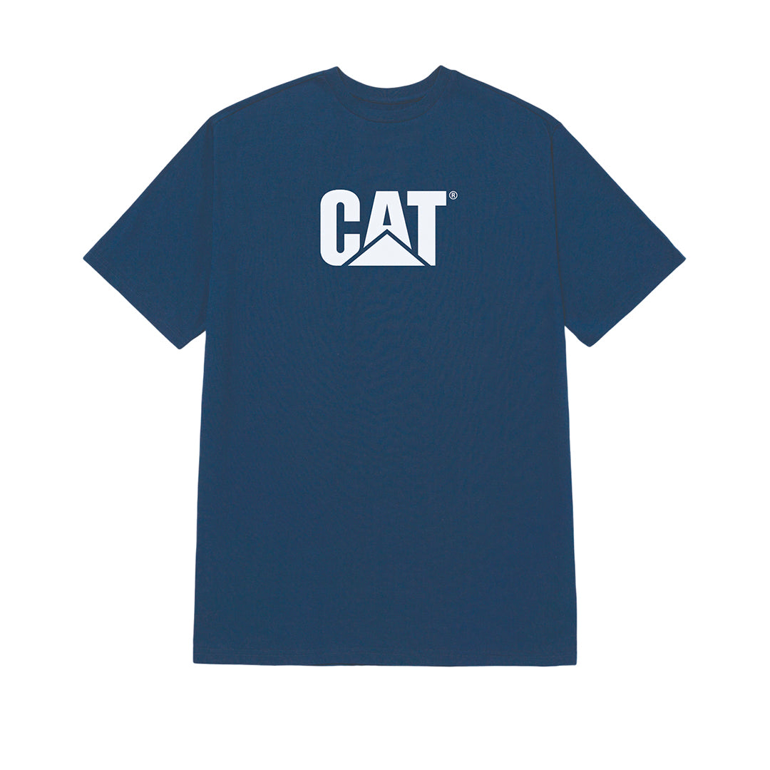 Camiseta Cat Logo para hombre color azul