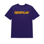 Camiseta Caterpillar Logo para hombre color morado