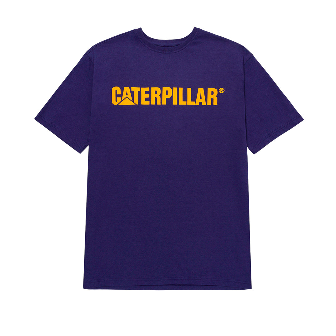 Camiseta Caterpillar Logo para hombre color morado