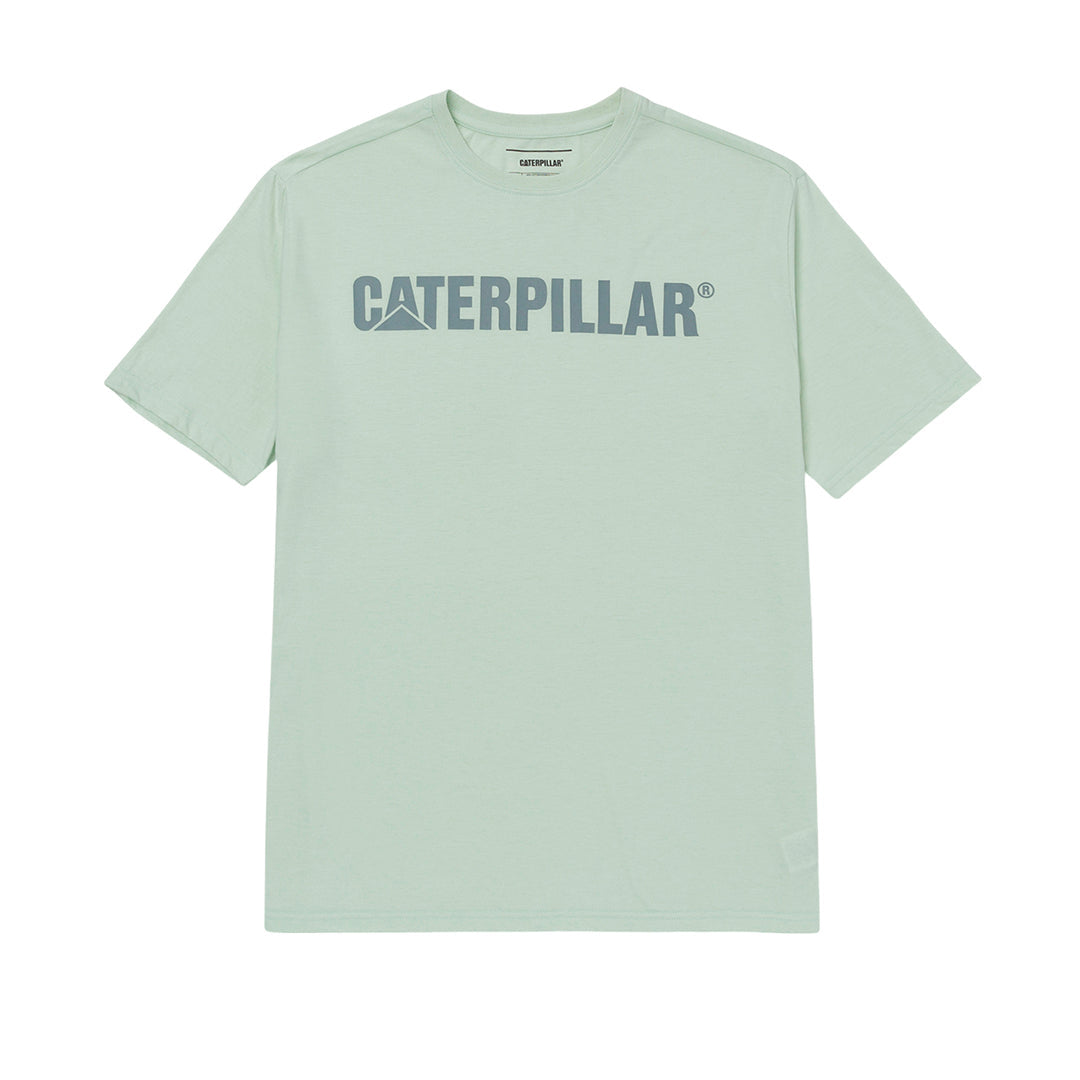 Camiseta Caterpillar Logo para hombre color celeste