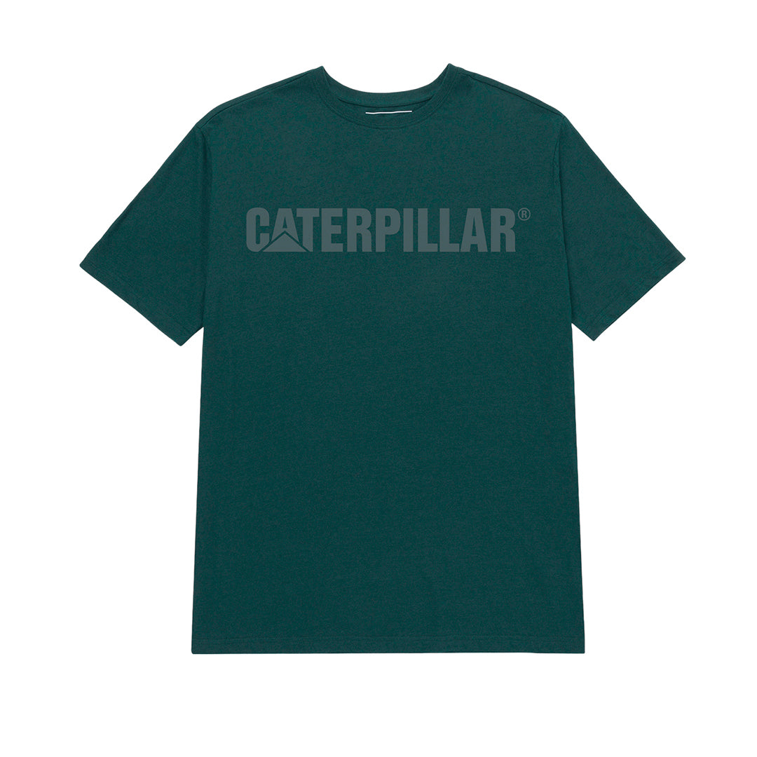 Camiseta Caterpillar Logo para hombre color turqueza