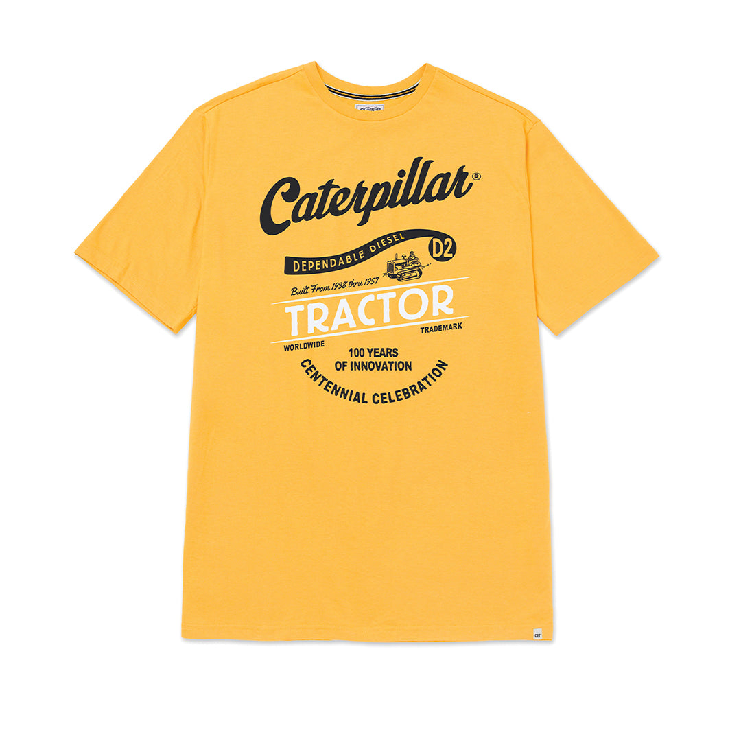Camiseta Centennial para hombre color amarillo