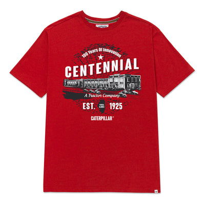 Camiseta Centennial para hombre color rojo