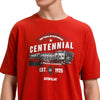 Camiseta Centennial para hombre color rojo