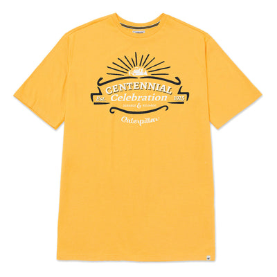 Camiseta Centennial para hombre color amarillo