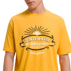 Camiseta Centennial para hombre color amarillo