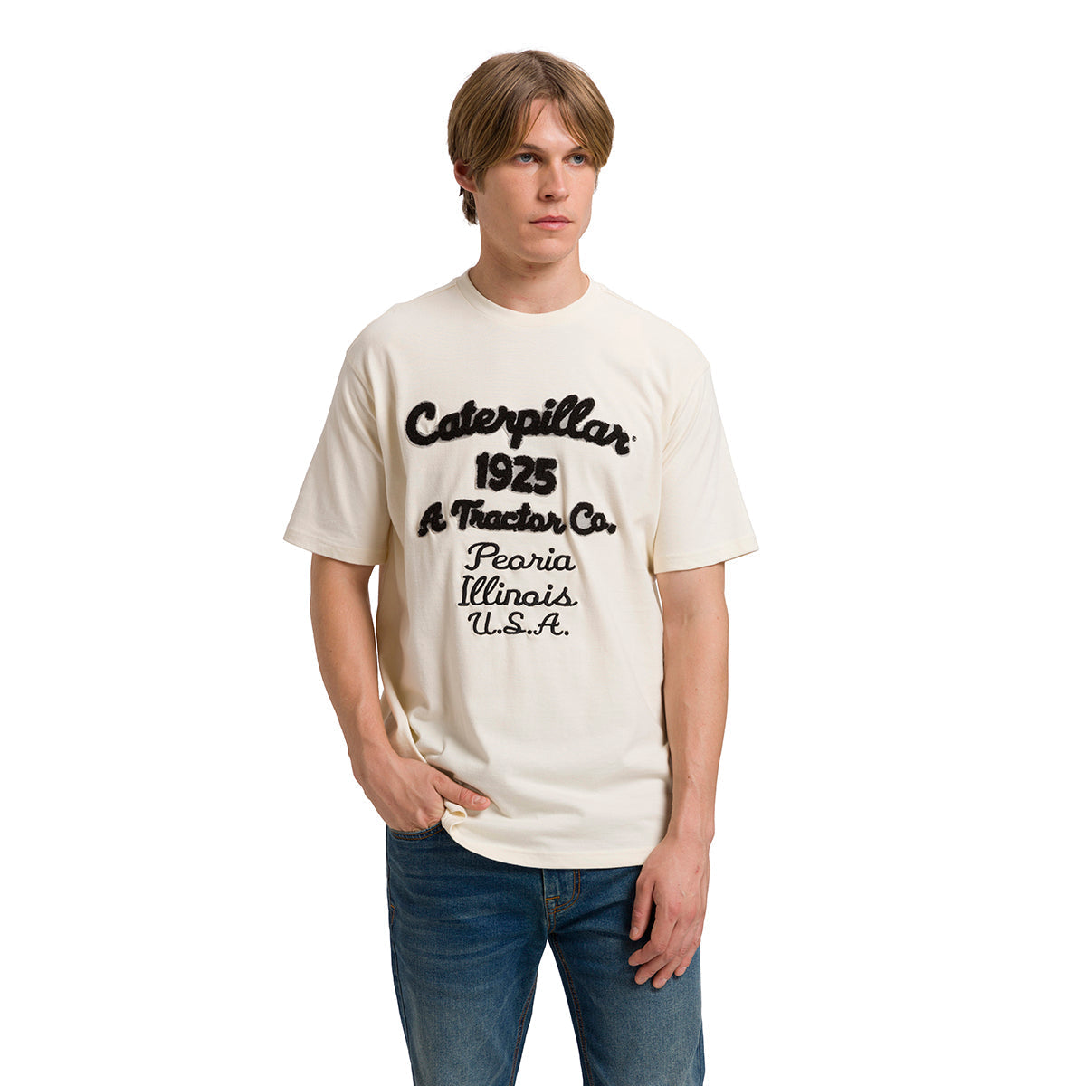 Camiseta Centennial Premium para hombre color blanco