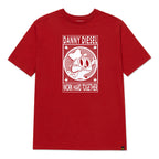 Camiseta Danny Diesel para hombre color rojo