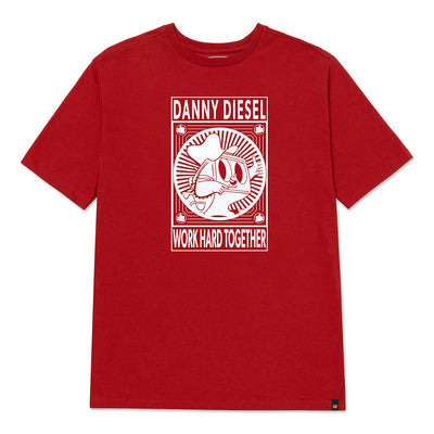 Camiseta Danny Diesel para hombre color rojo