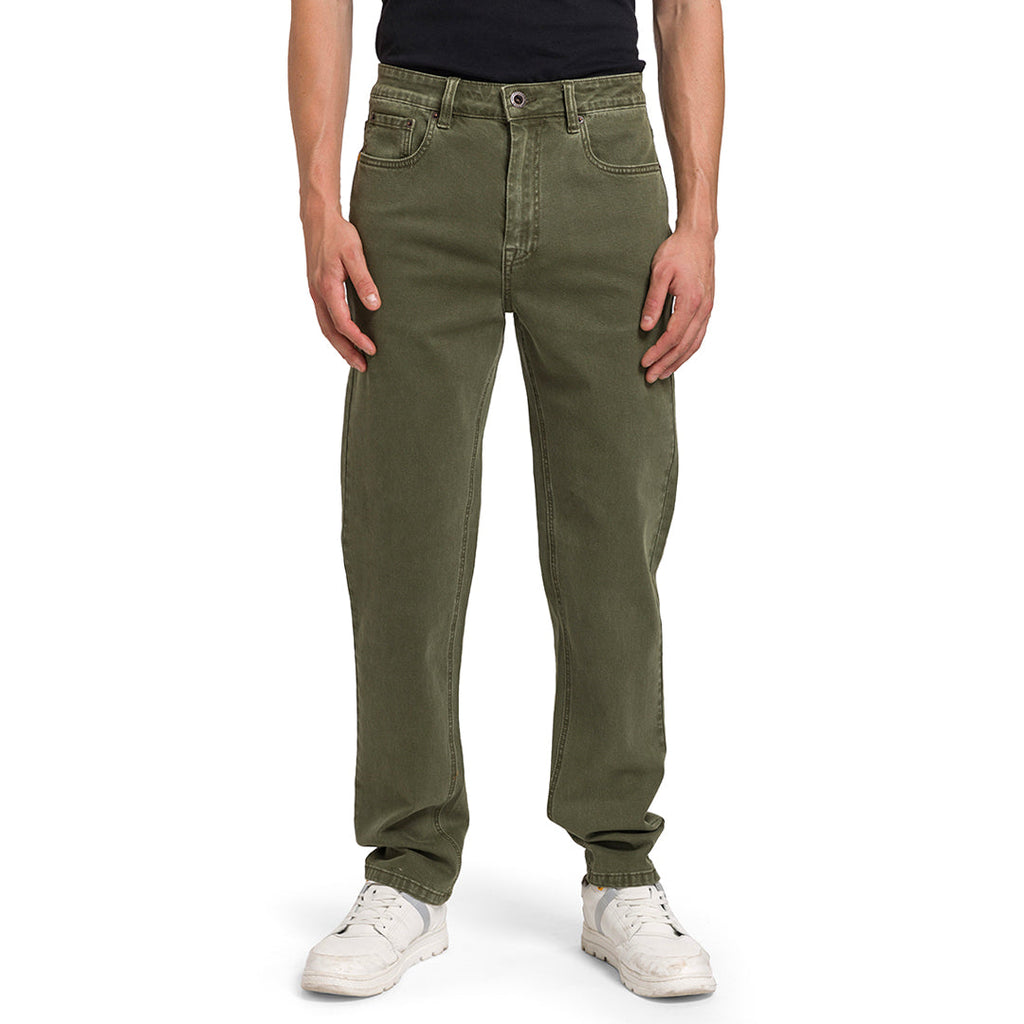 Jeans Triblend Slim para hombre color olivo