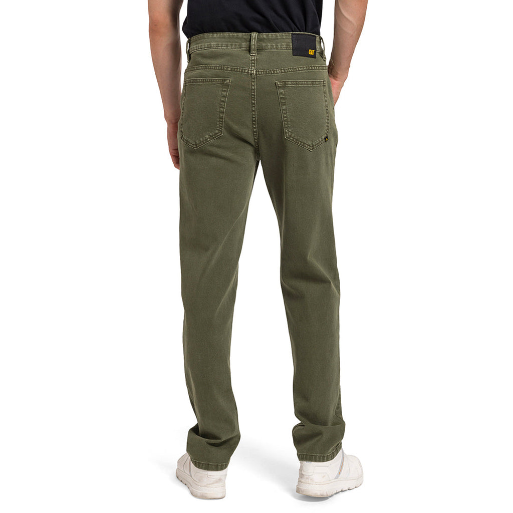 Jeans Triblend Slim para hombre color olivo