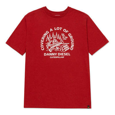 Camiseta Danny Diesel para hombre color rojo