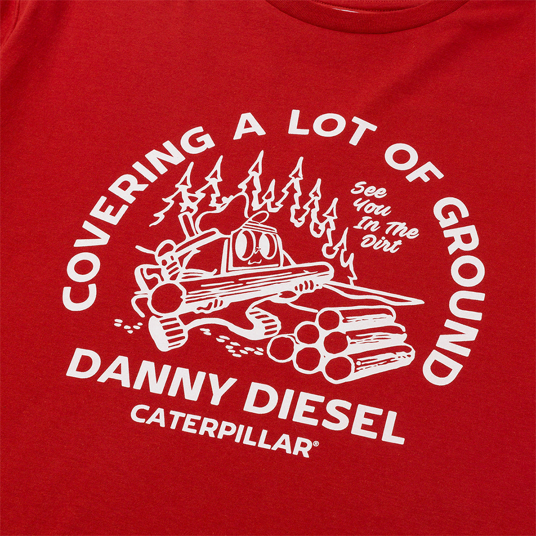 Camiseta Danny Diesel para hombre color rojo