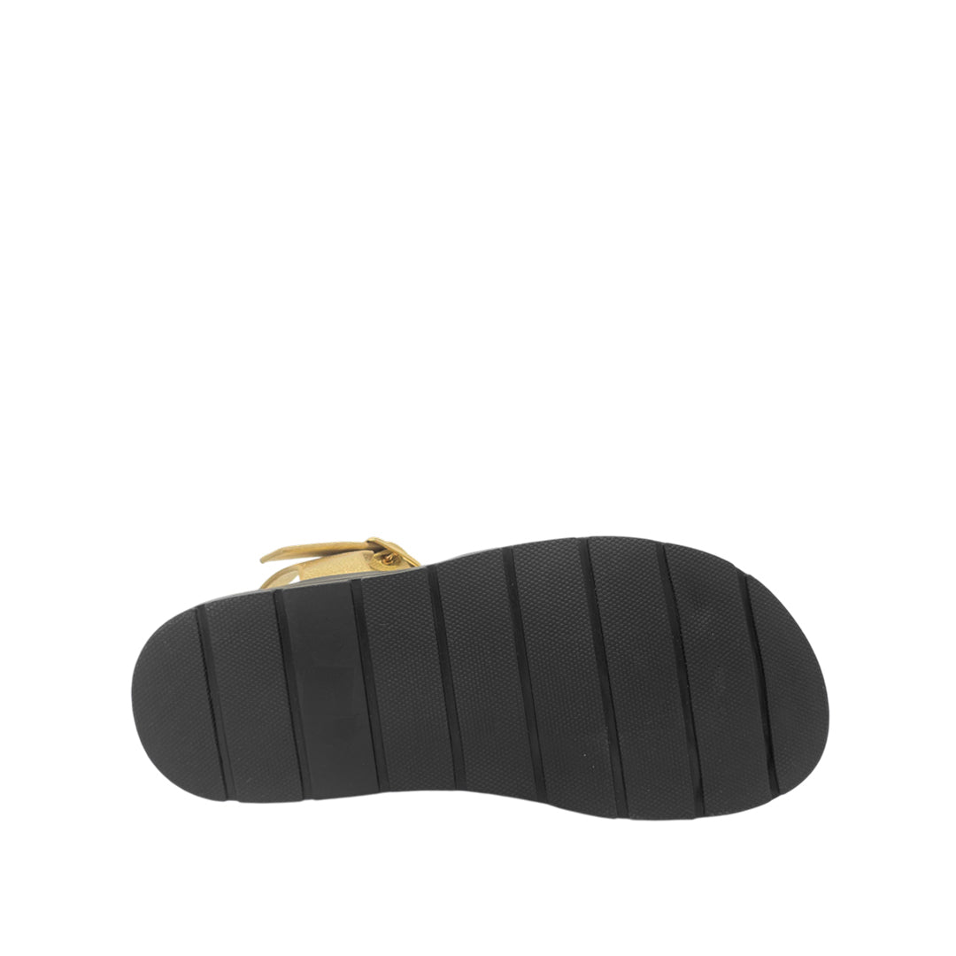 Sandalias flats Alinna para niña color dorado