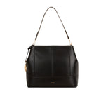 Cartera satchel Alma para mujer color negro