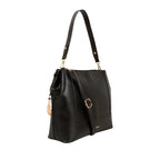 Cartera satchel Alma para mujer color negro