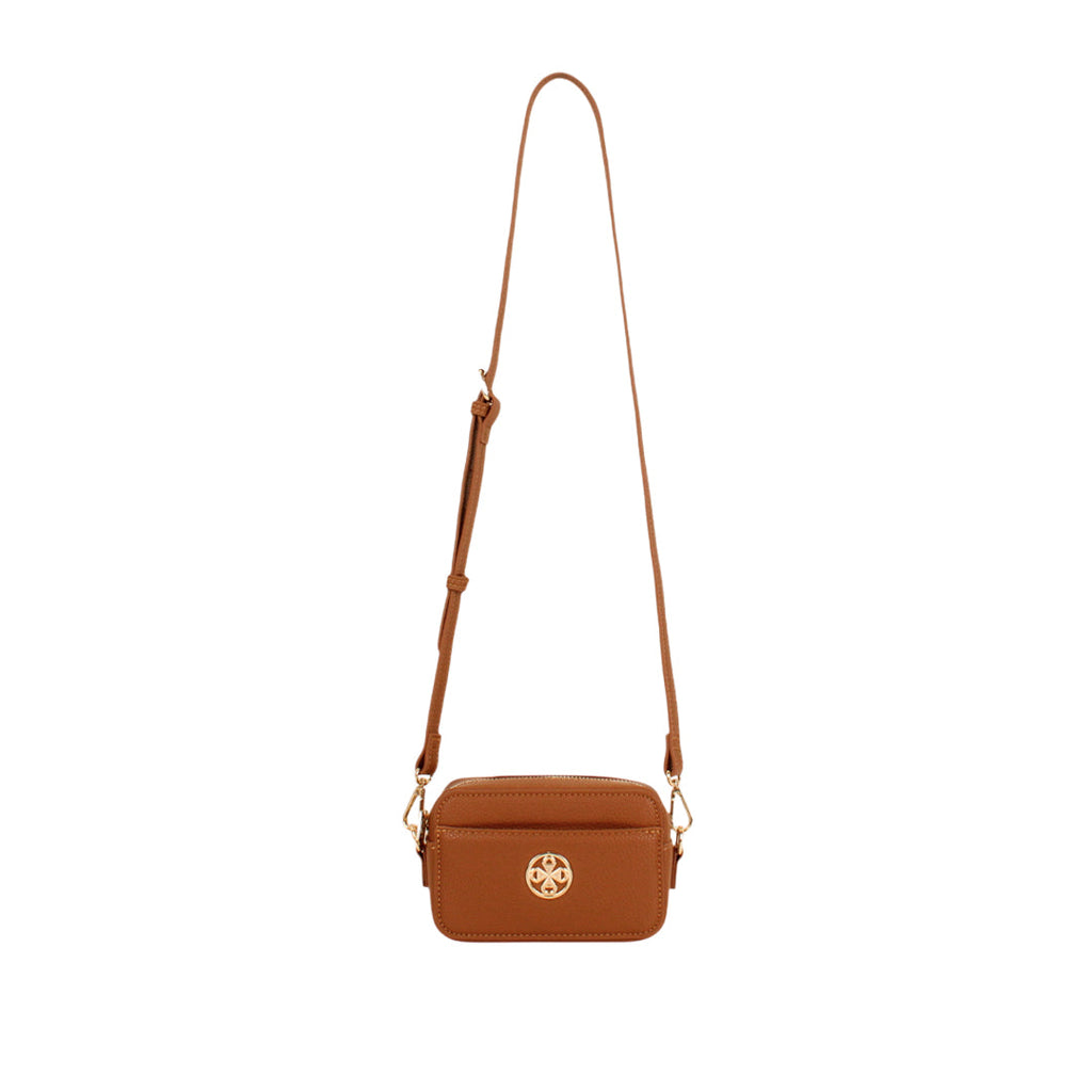 Cartera crossbody Elaine para mujer color tan