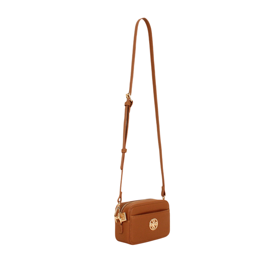Cartera crossbody Elaine para mujer color tan