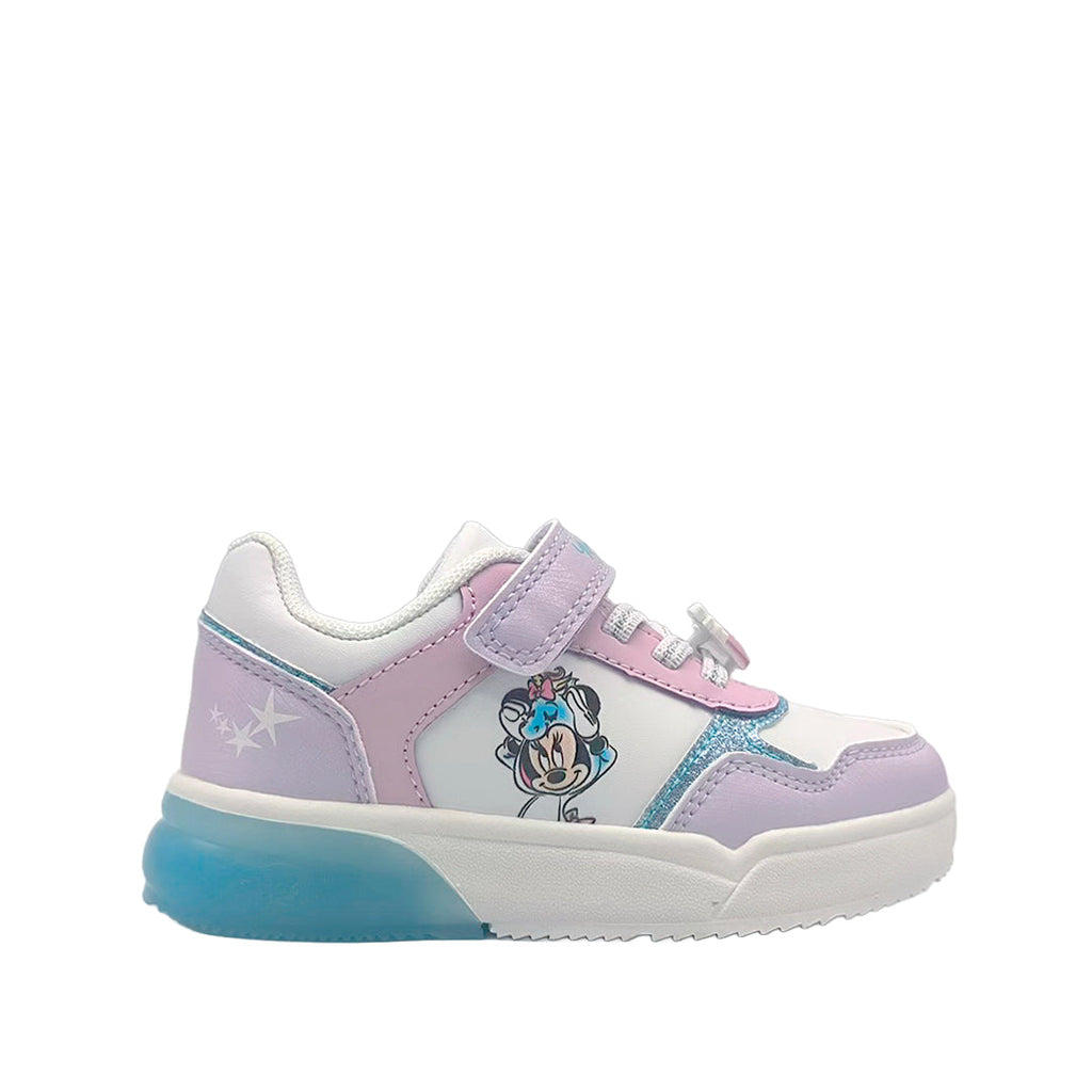 Tennis Minnie para niña color rosado
