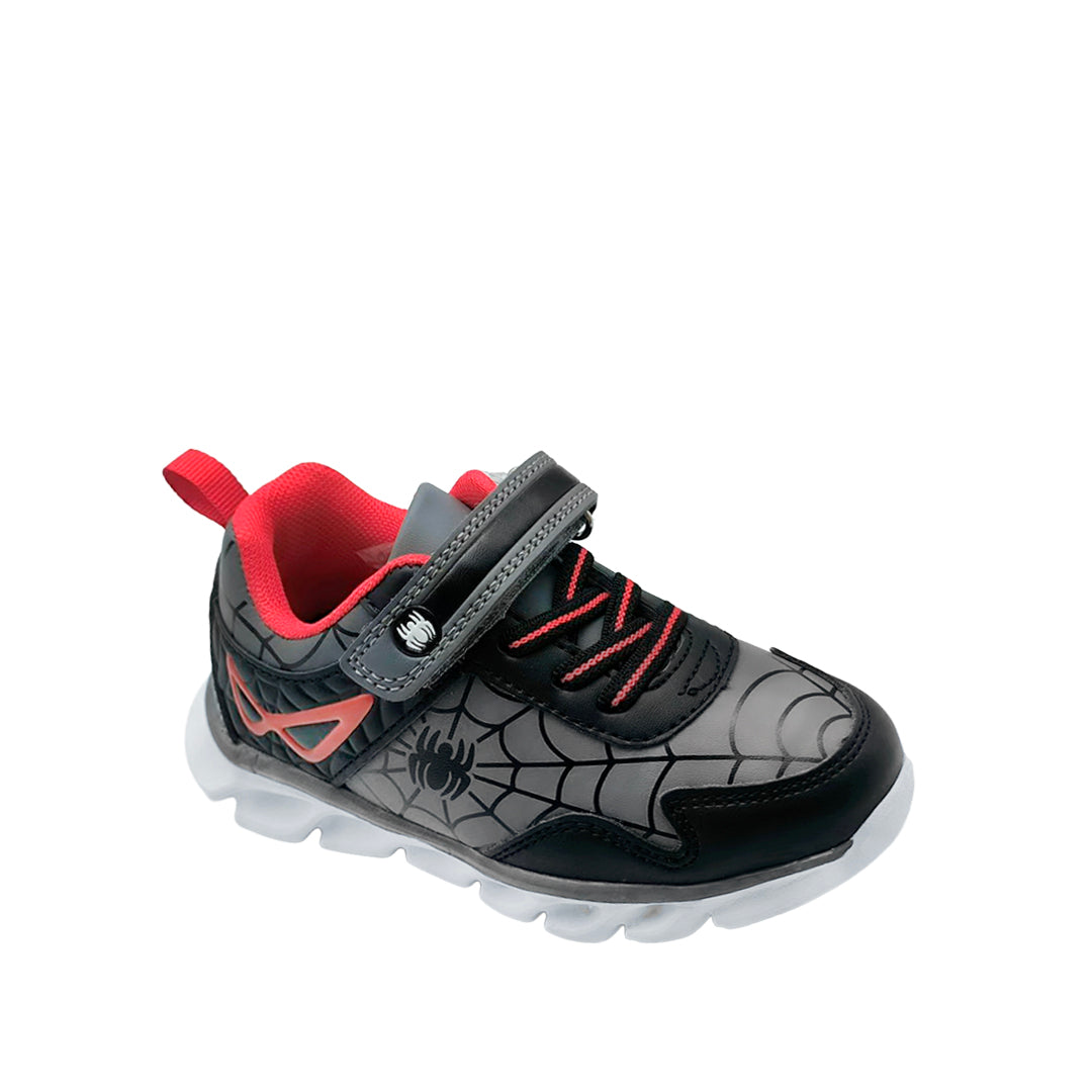 Tennis Spiderman para niño color gris