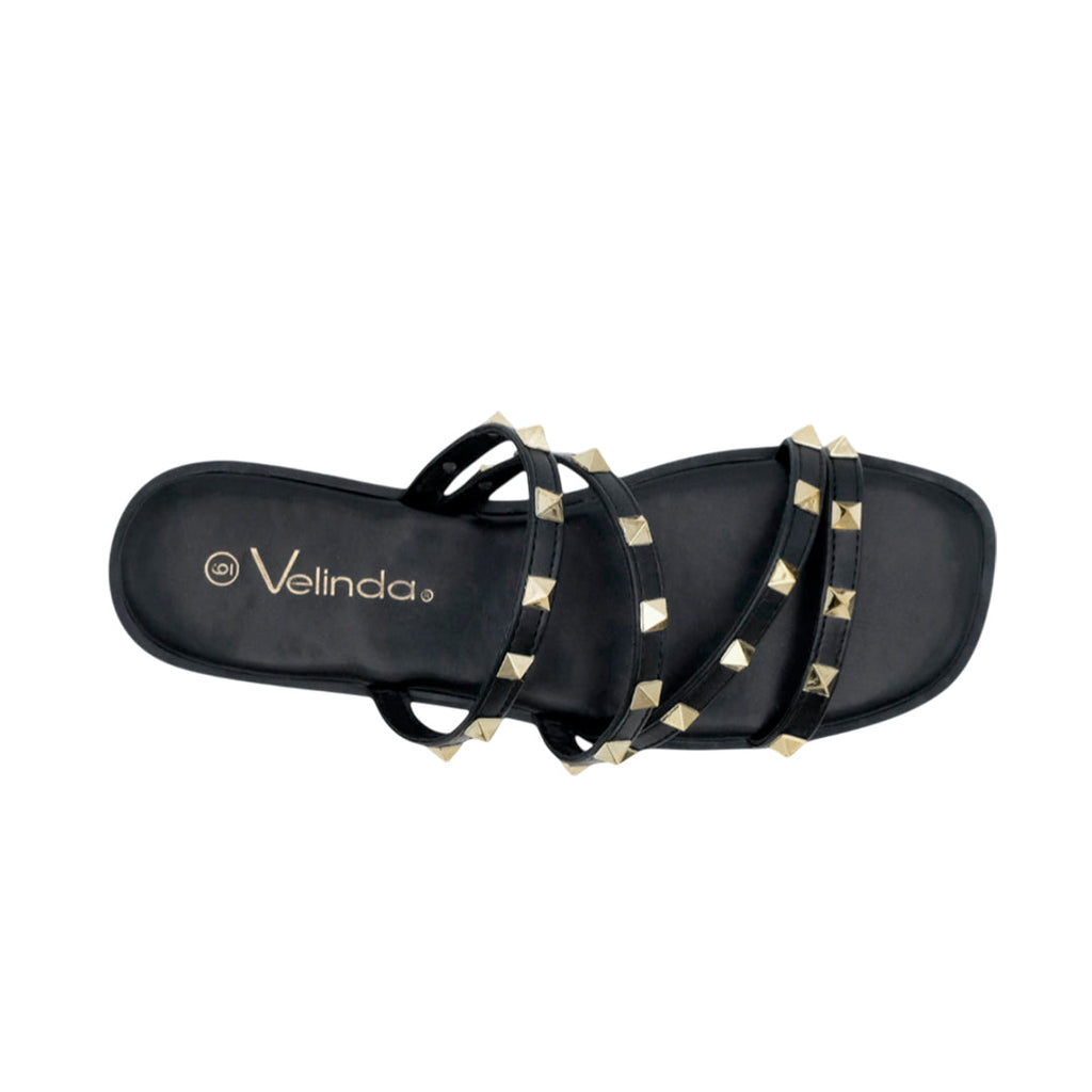 Sandalias flats Bianca negro
