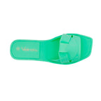 Sandalias flats Nina verde