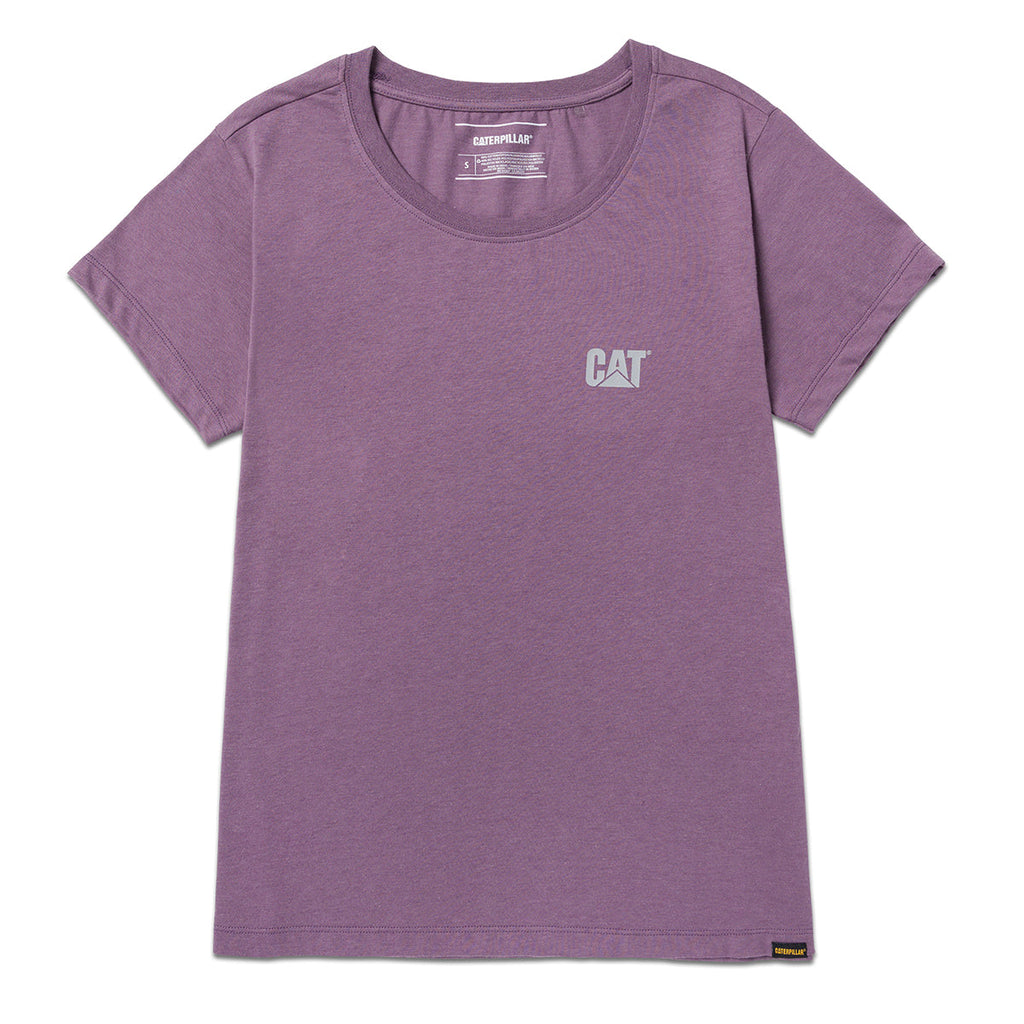 Camiseta Cat Logo para mujer color morado