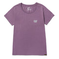 Camiseta Cat Logo para mujer color morado