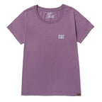 Camiseta Cat Logo para mujer color morado