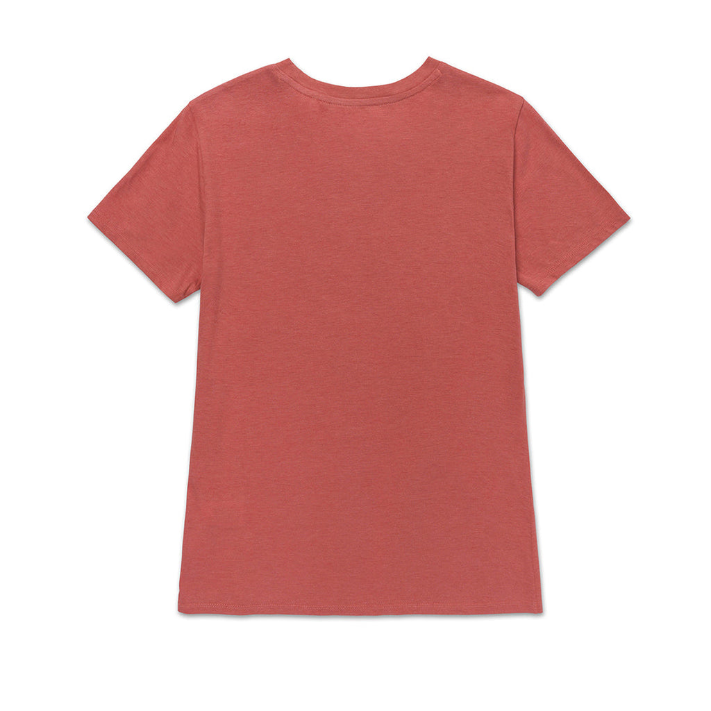 Camiseta Crew para mujer color rojo