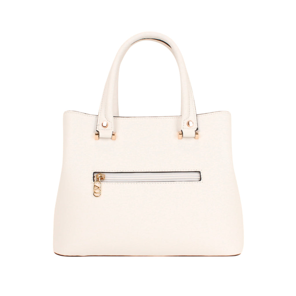 Cartera satchel Jess para mujer color blanco