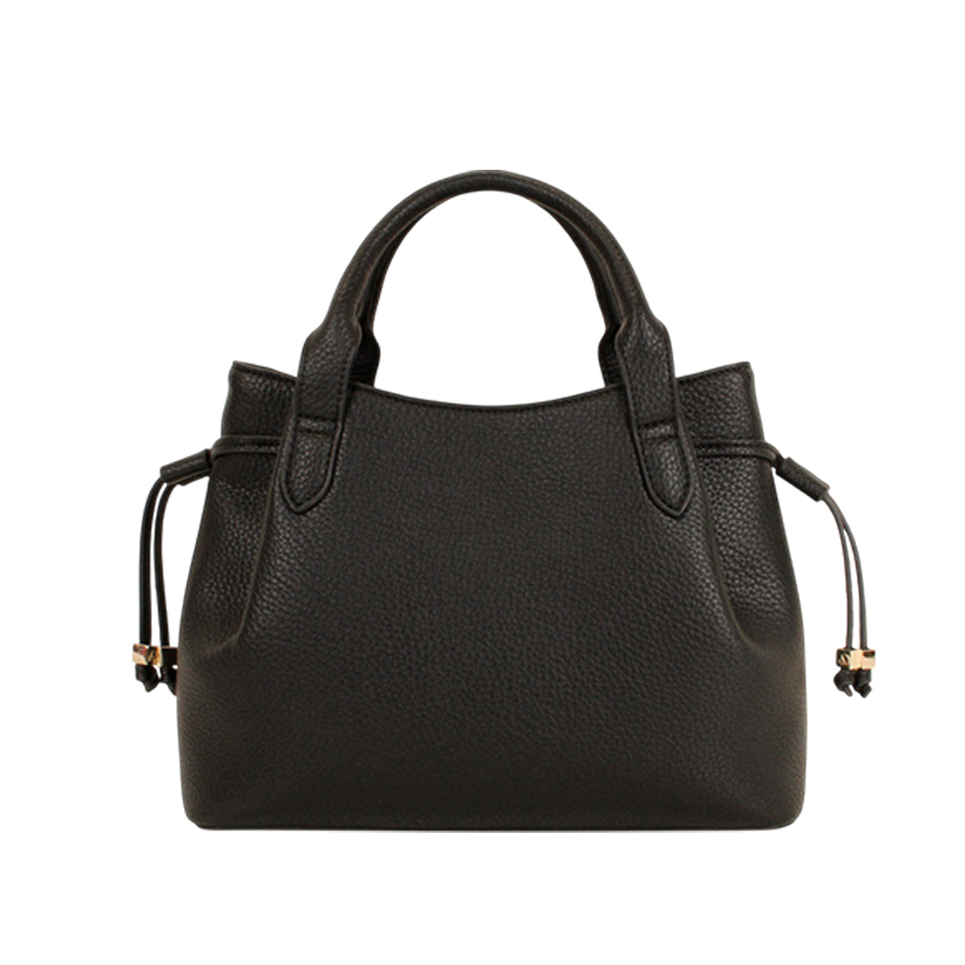 Cartera satchel Kimber para mujer color negro