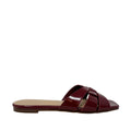 Sandalias slip on Dariana para mujer color vino