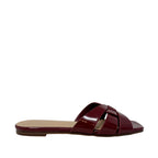 Sandalias slip on Dariana para mujer color vino