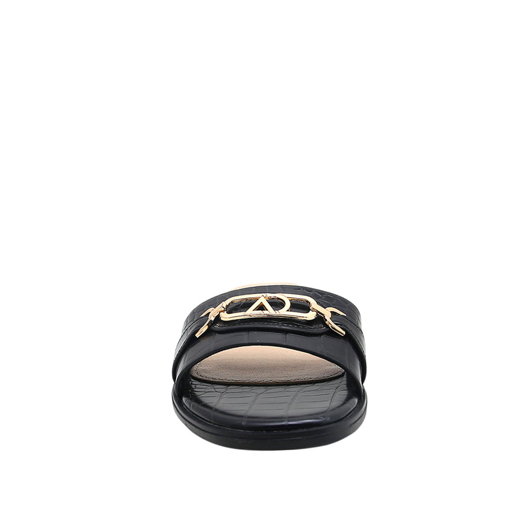 Sandalias slip on Maggie para mujer color negro