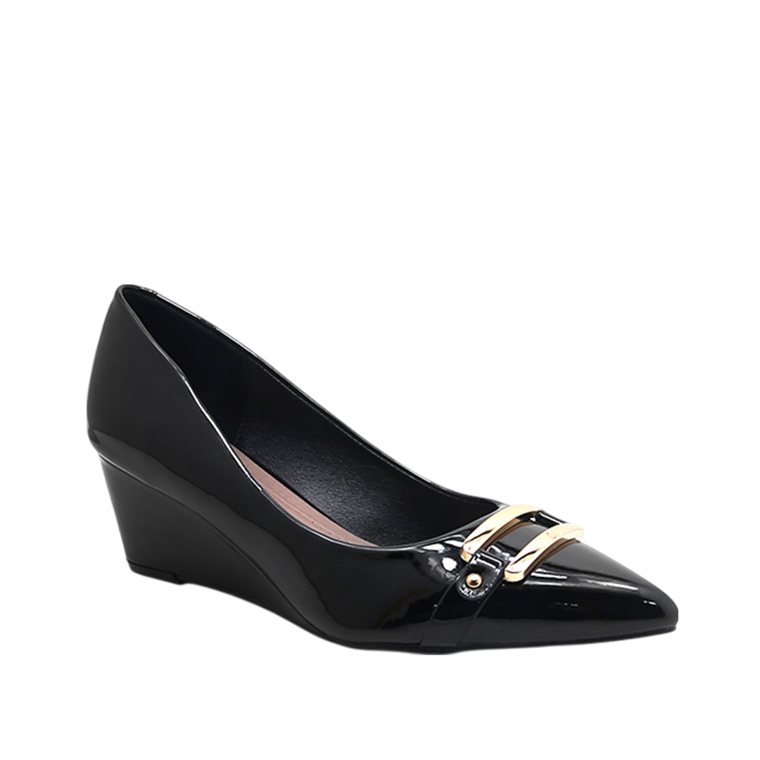 Cuñas Oriole para mujer color negro