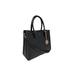 Cartera satchel Fiorella para mujer color negro