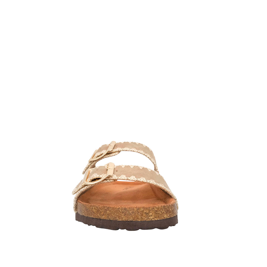 Sandalias flats Mirkac para mujer color beige