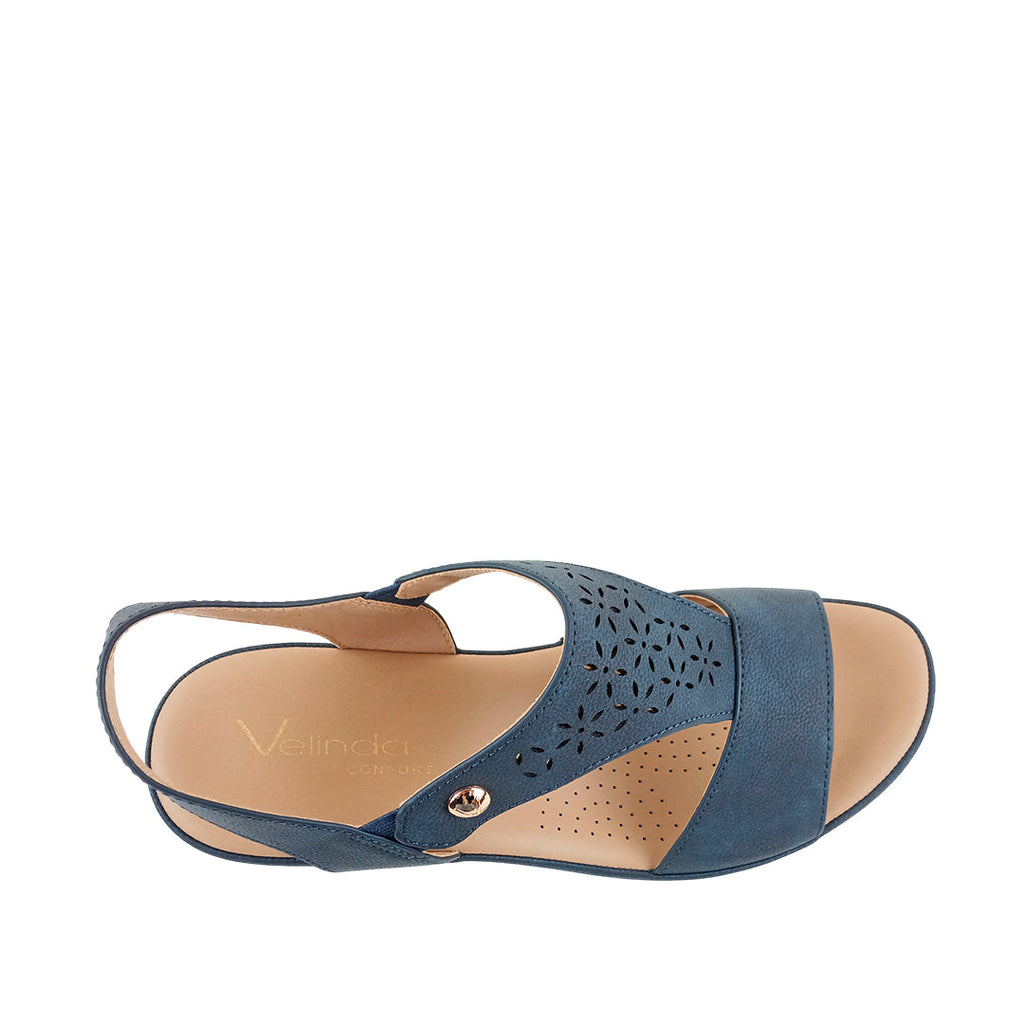 Sandalias de cuña Roxy para mujer color navy