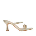 Sandalias de tacón Camila para mujer color dorado