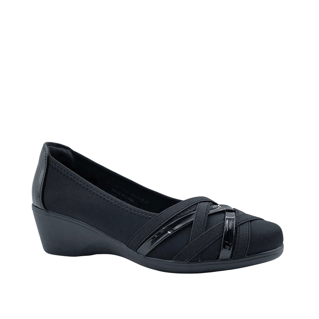 Cuñas Mary para mujer color negro