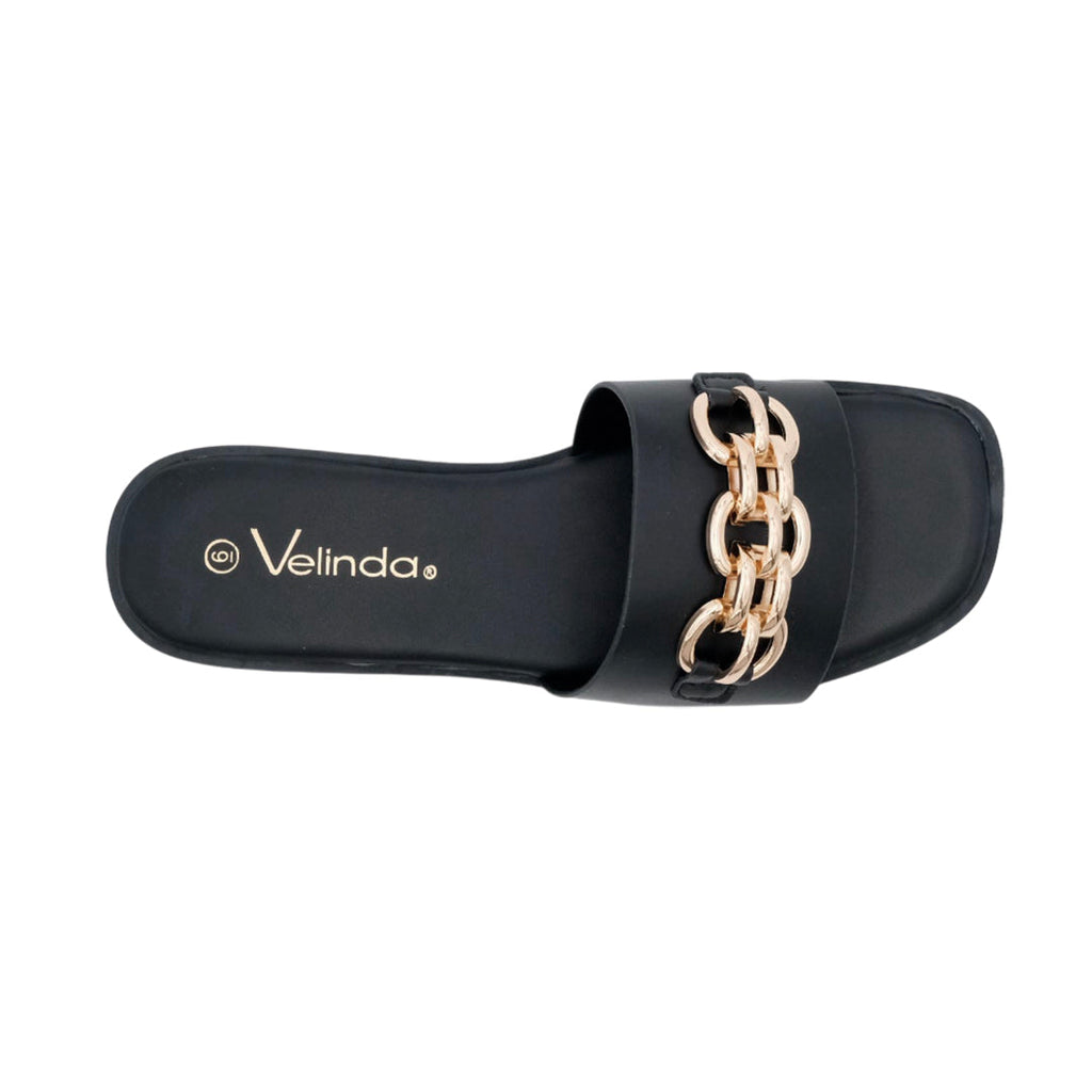 Sandalias slip on Miry para mujer color negro