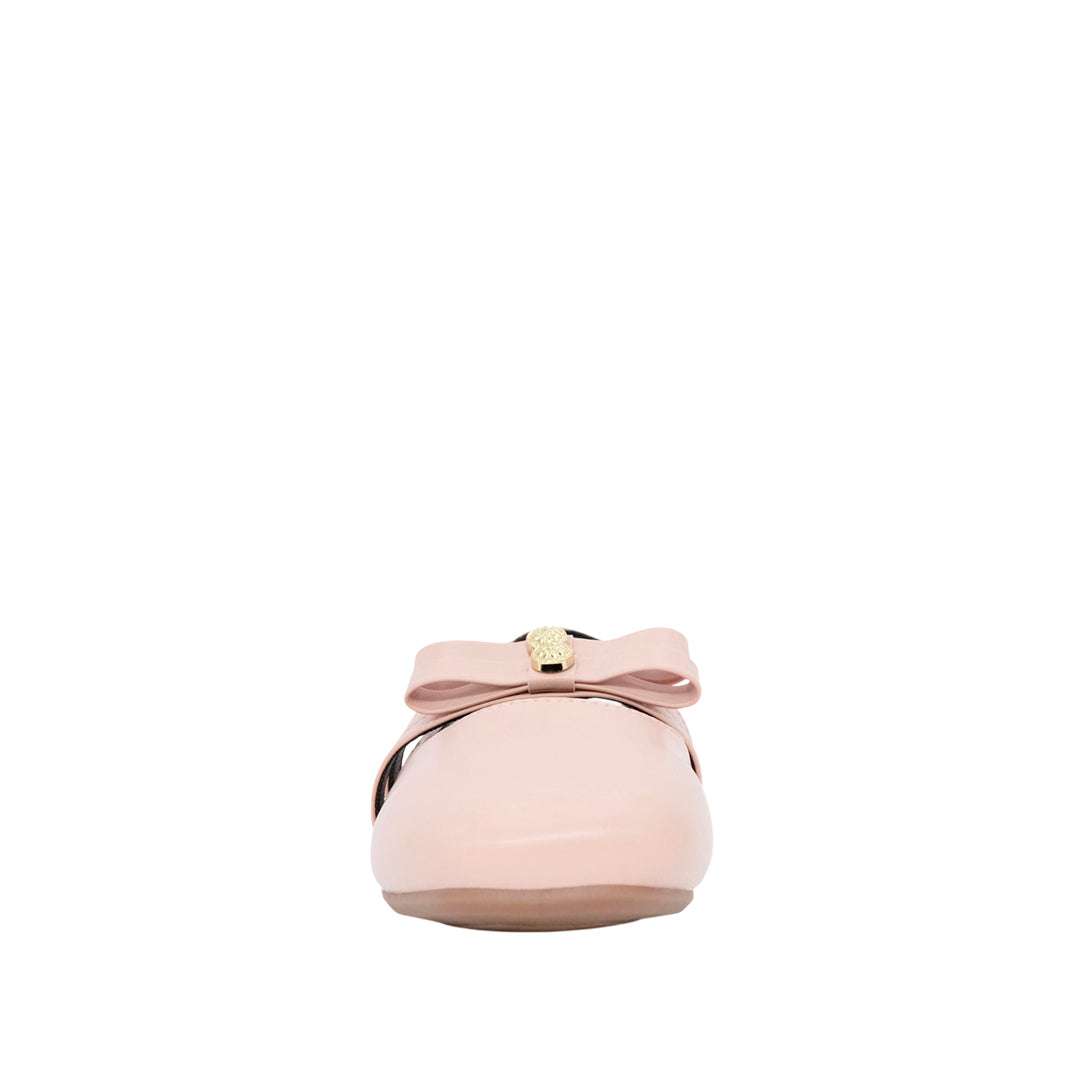 Ballerinas slingback Fiore para niña color blush