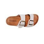 Sandalias flats Beatriz para niña color blanco