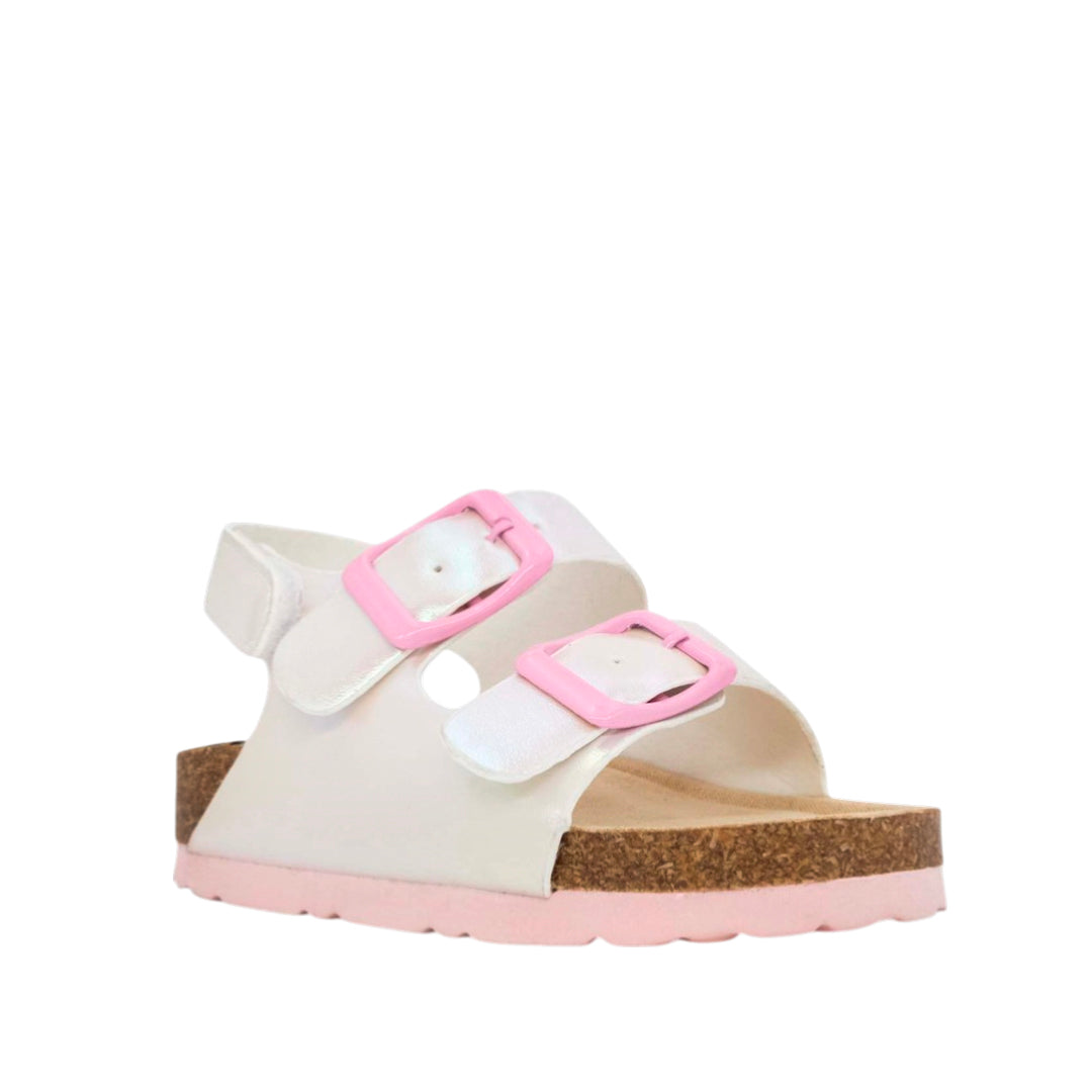 Sandalias Cami para infante color blanco